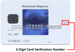 card verification number amex